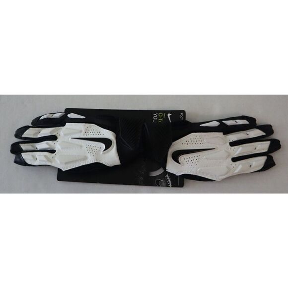 Nike N.FG.22.118.SL Unisex Youth Sz Small White/Black D-Tack 6.0 FG Gloves - Picture 4 of 5